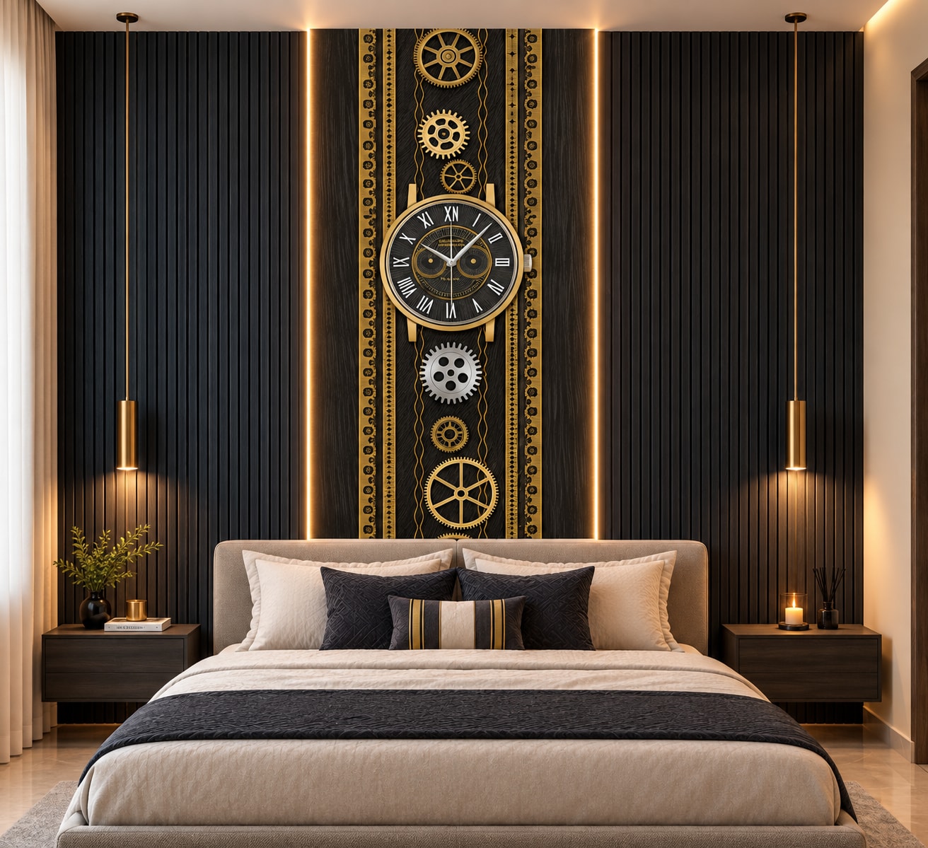 Glora Sheet GS09DD002 Haute Horlogerie Veneer applied in Executive Office Lounge Wall