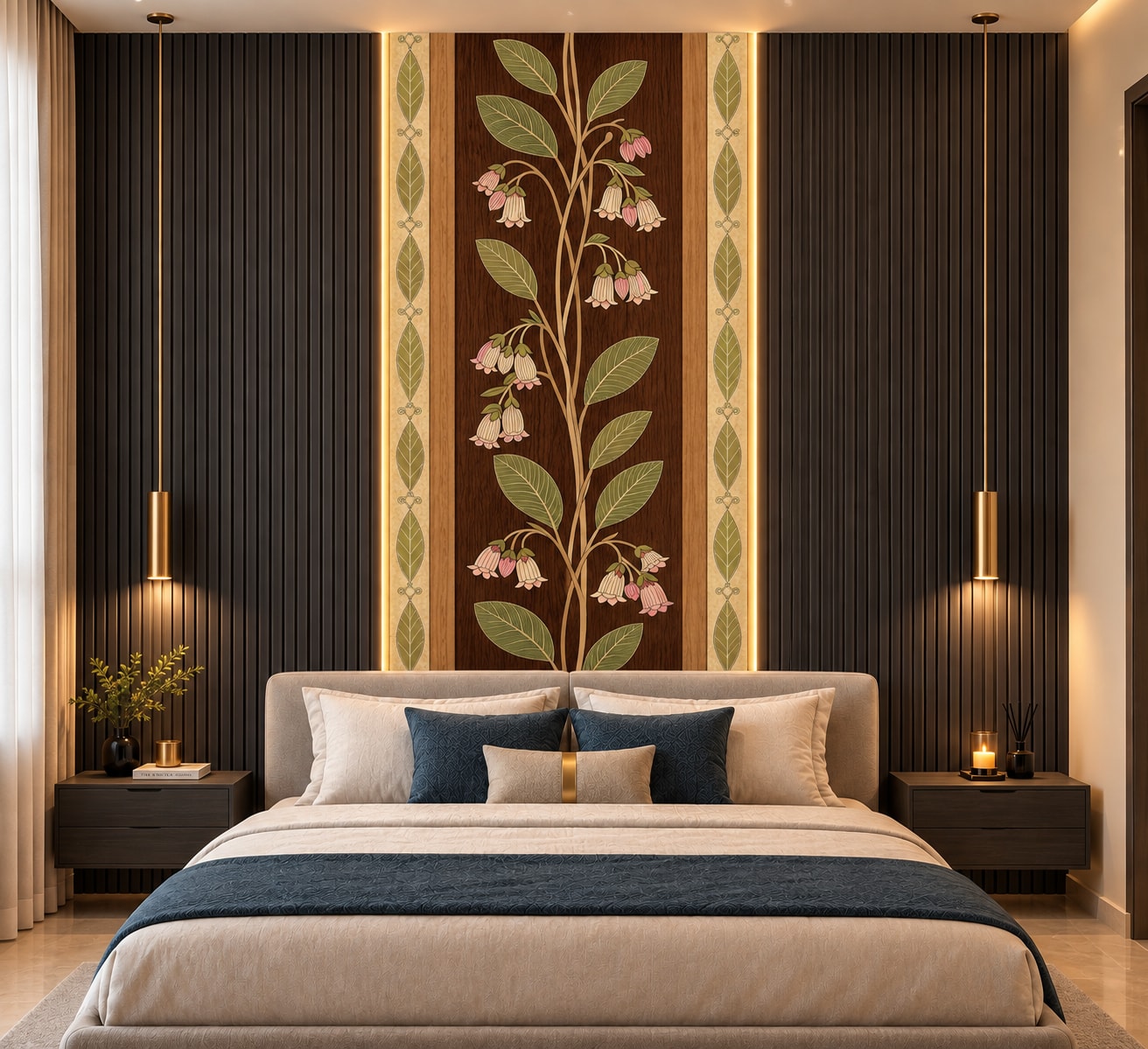 Glora Sheet GS09AA001 installed on Luxury Dressing Room Wardrobes and Pocket Doors
