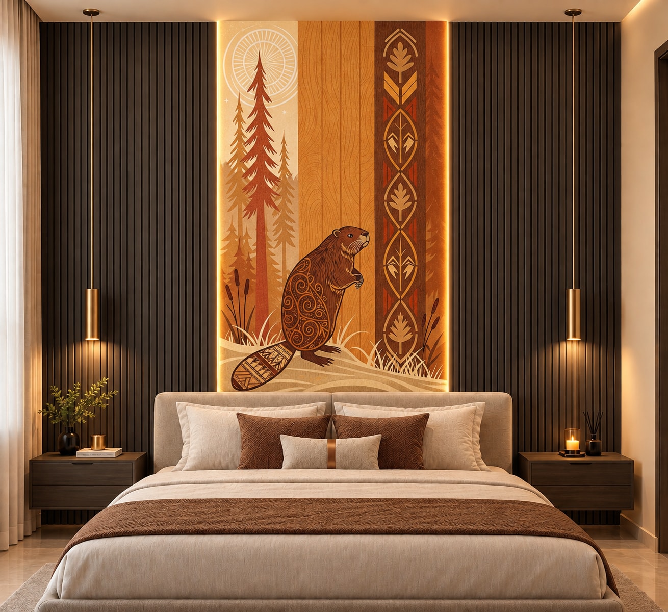 Glora Sheet GS09BB009 installed in Mountain Lodge Lounge and Children's Creative Study Nook