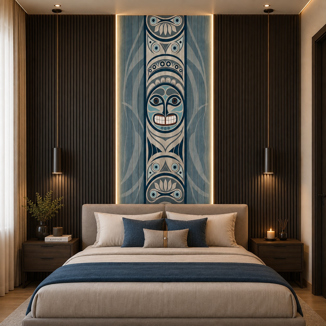 Glora Sheet GS09CC008 installed in Wellness Spa Reception and Art Gallery Feature Wall