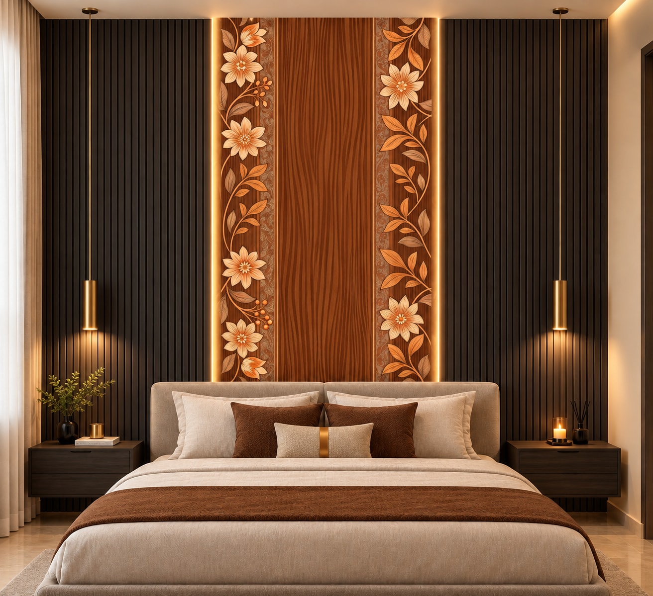 Glora Sheet GS08AA024 installed on Luxury Kitchen Cabinet Shutters and Wardrobes