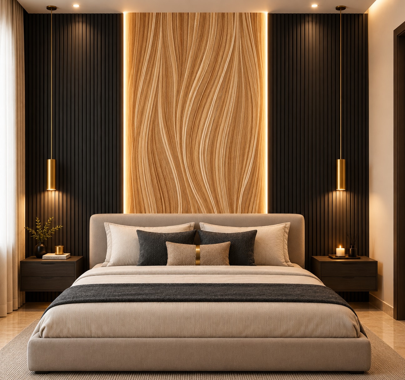 Glora Sheet GS07AA006 Blonde Ash applied on Scandinavian Style Cabinetry