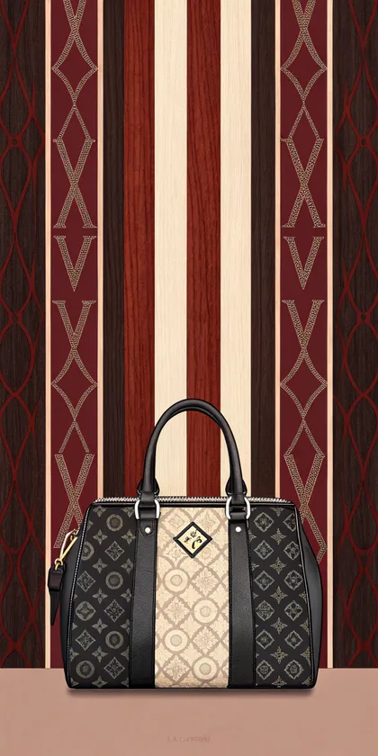 Glora Sheet GS09DD001 — Haute Couture Monogram Luxury Veneer Surface Texture