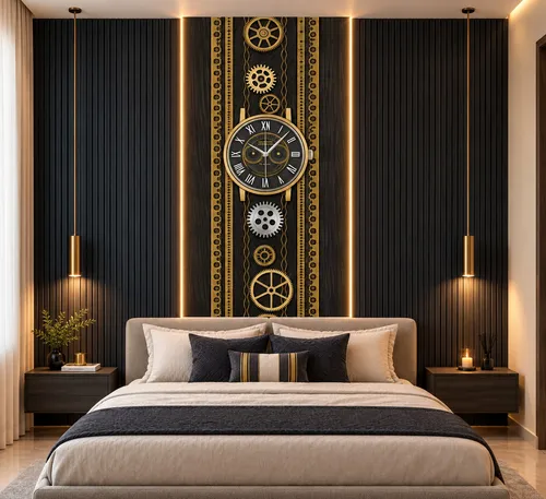 Glora Sheet GS09DD002 Haute Horlogerie Veneer applied in Executive Office Lounge Wall
