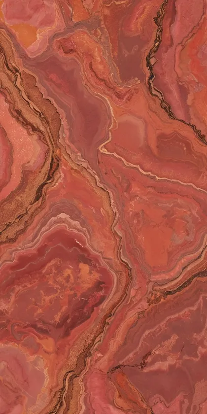 Glora Sheet GS01AA004 Persian red jasper agate sedimentary marble panel with copper mineral strata