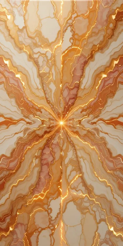 Glora Sheet GS01AA006 radiant golden starburst electric onyx marble panel with centrifugal gold fracture veins