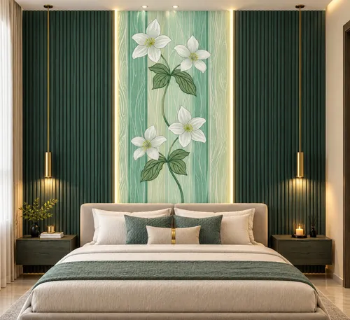 Glora Sheet GS09AA003 installed in Luxury Powder Room and Spa Wellness Suite Wall