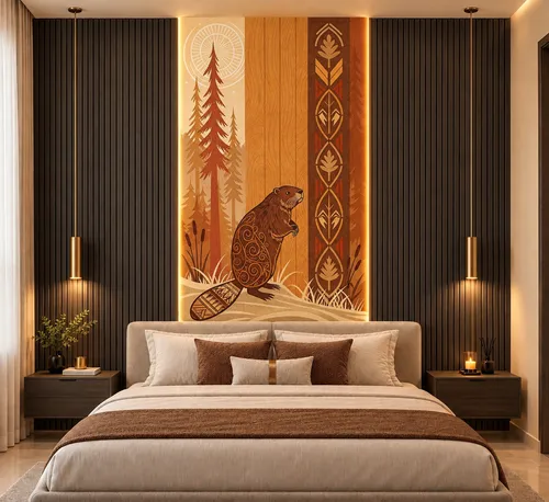 Glora Sheet GS09BB009 installed in Mountain Lodge Lounge and Children's Creative Study Nook