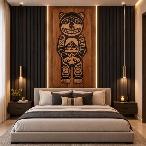 Glora Sheet GS09CC013 installed as Cultural Feature Door and High-End Resort Lounge Wall