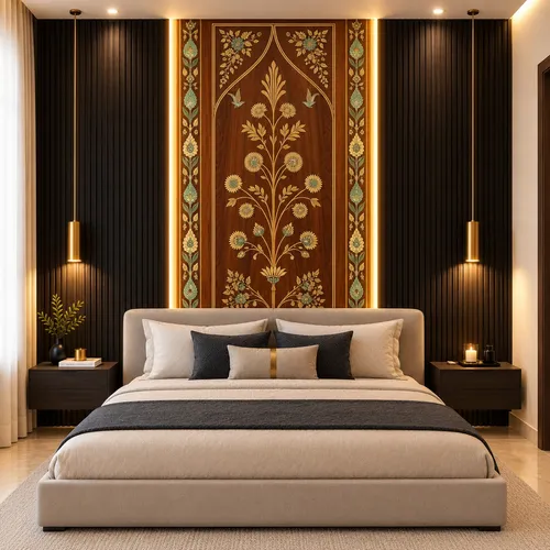 Glora Sheet GS08AA004 installed as Heritage Dining Room Feature Wall and Entryway Niche