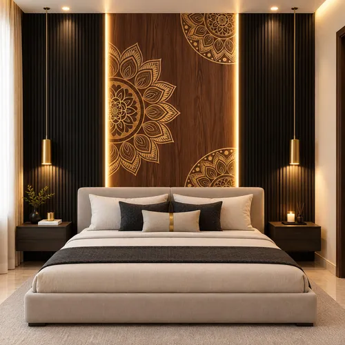 Glora Sheet GS08AA005 as Grand Double Main Entrance Door with Brass Pulls