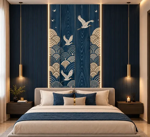 Glora Sheet GS08AA027 installed as Zen Spa Reception Wall and Japanese Restaurant Feature
